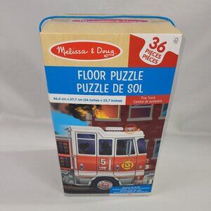 Melissa & Doug  Fire Truck 36 Piece Skills At Play Floor Puzzle